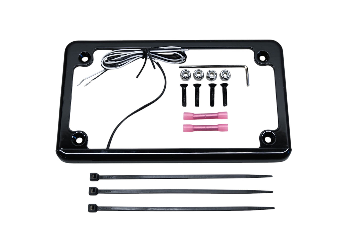 XTC Power Products LF-6BK 6" LED License Plate Frame NOS