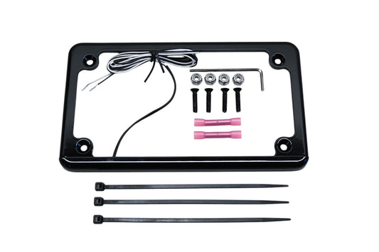 XTC Power Products LF-6BK 6" LED License Plate Frame NOS