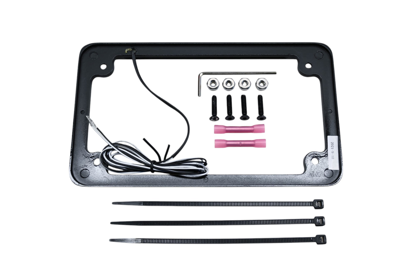 XTC Power Products LF-6BK 6" LED License Plate Frame NOS