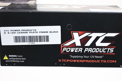 XTC Power Products LF-6BK 6" LED License Plate Frame NOS