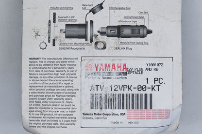 New OEM Yamaha ATV-12VPK-00-KT 12V Plug & Receptacle Kit NOS