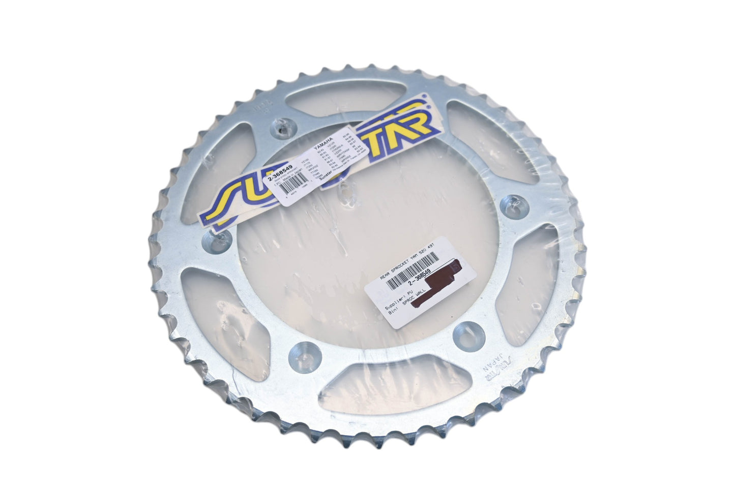 Sunstar 2-368549 Yamaha 49T Rear Steel Sprocket NOS