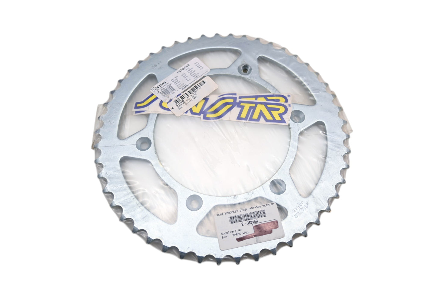 Sunstar 2-363149, 931549 Husqvarna Suzuki 49T Rear Steel Sprocket NOS