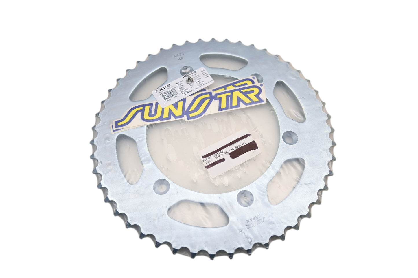 Sunstar 2-363148, 931448 Husqvarna Suzuki 48T Rear Steel Sprocket NOS
