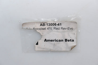 Beta AB-13006-41 41T Rev-Evo Red Rear Sprocket NOS