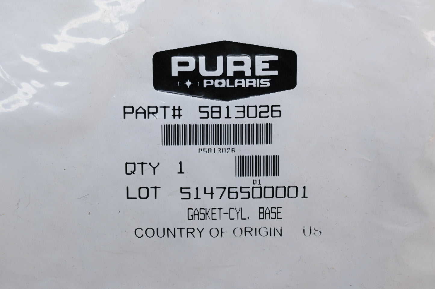 New OEM Polaris 5813026 Cylinder Base Gasket NOS