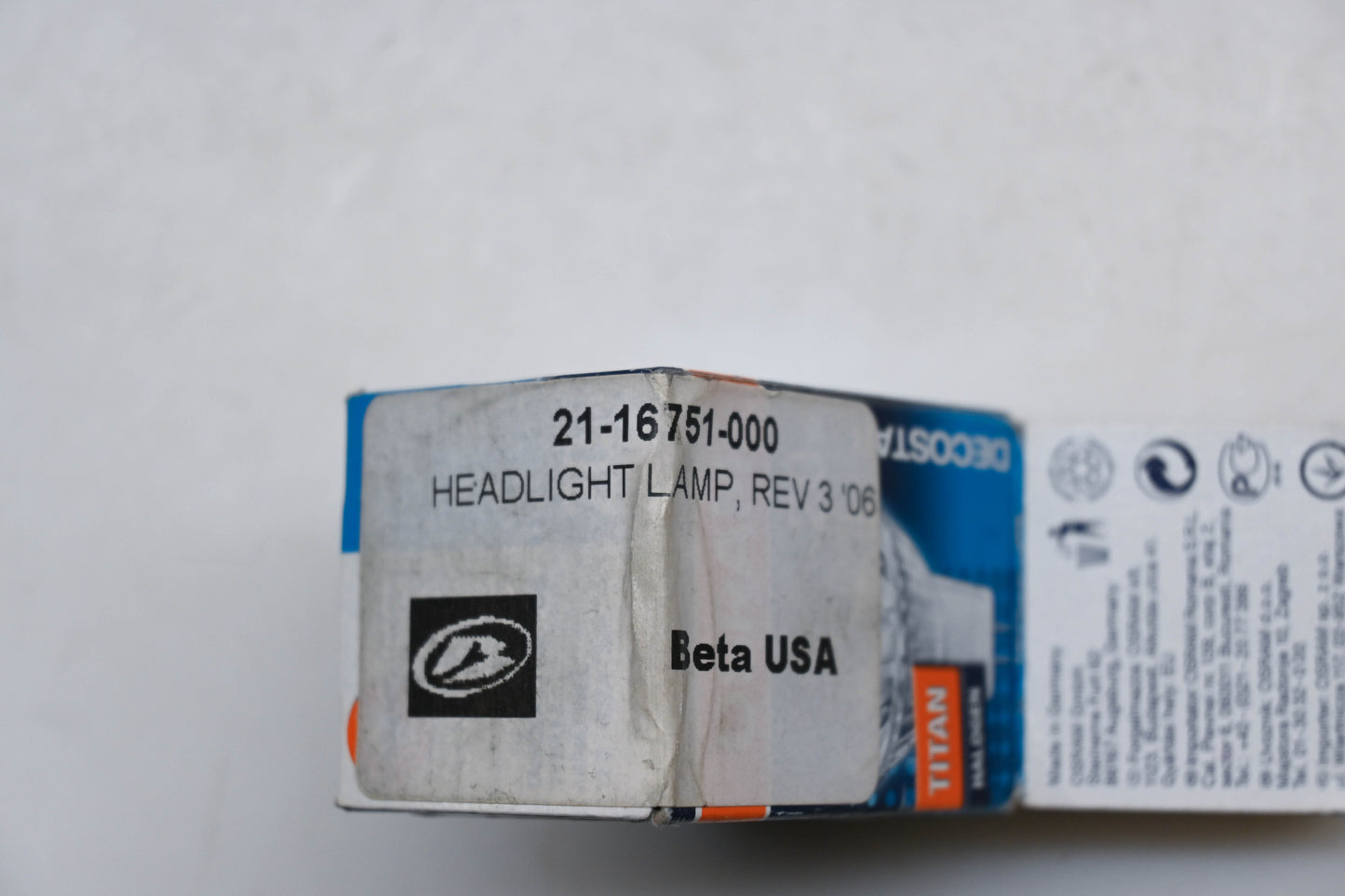 Beta 21-16751-000, 21.16751.000 Osram Headlight Bulb NOS