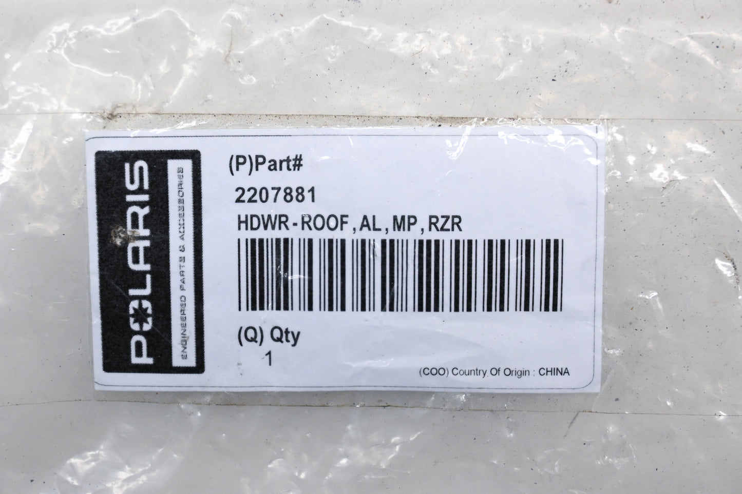 New OEM Polaris 2207881 RZR Roof Hardware Kit NOS