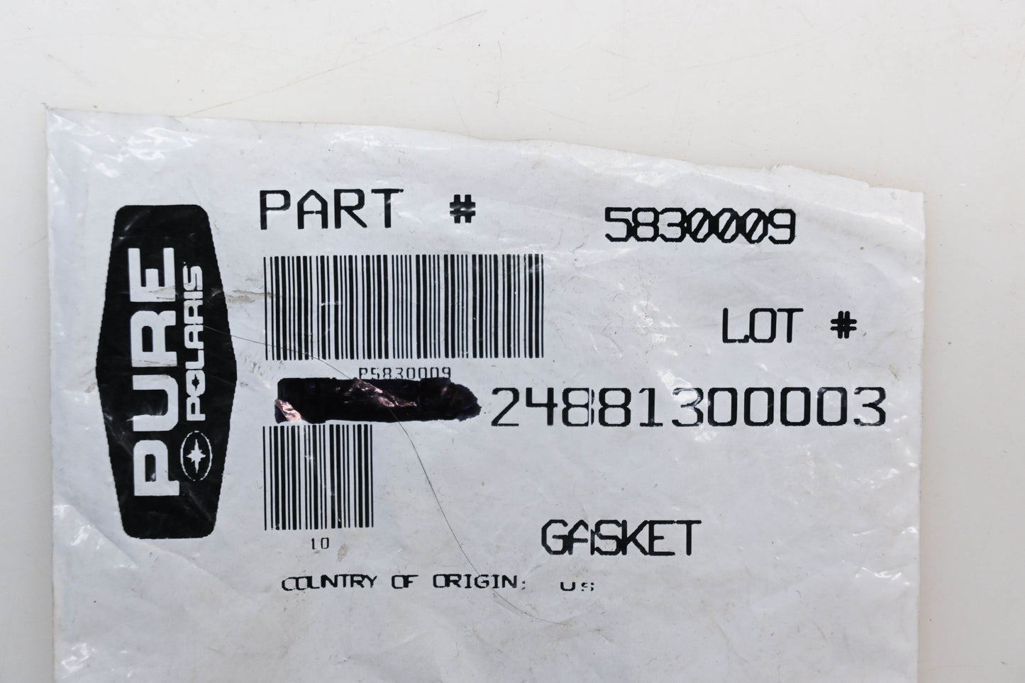 Polaris 5830009 Brake Caliper Gasket NOS