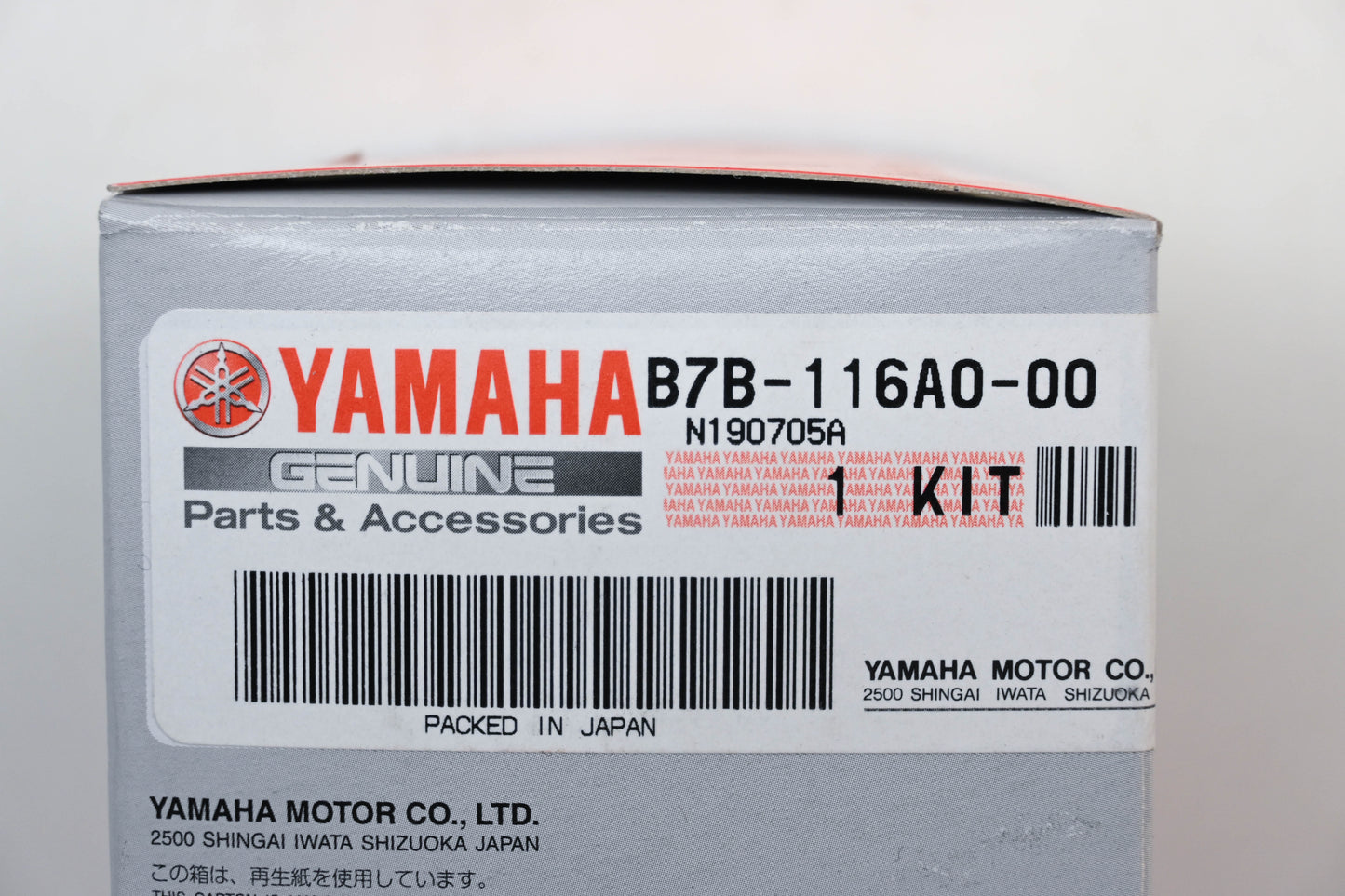 New OEM Yamaha B7B-116A0-00-00 Piston Kit NOS