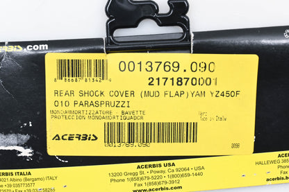 Acerbis 2171870001, 21718-70001, 0013769.090 10-13 Yamaha YZ450F Mud Flap NOS