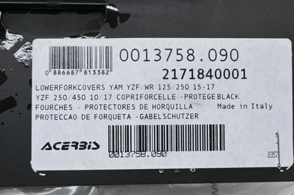 Acerbis 2171840001, 21718-40001, 0013758.090 Front Fork Guard Kit NOS