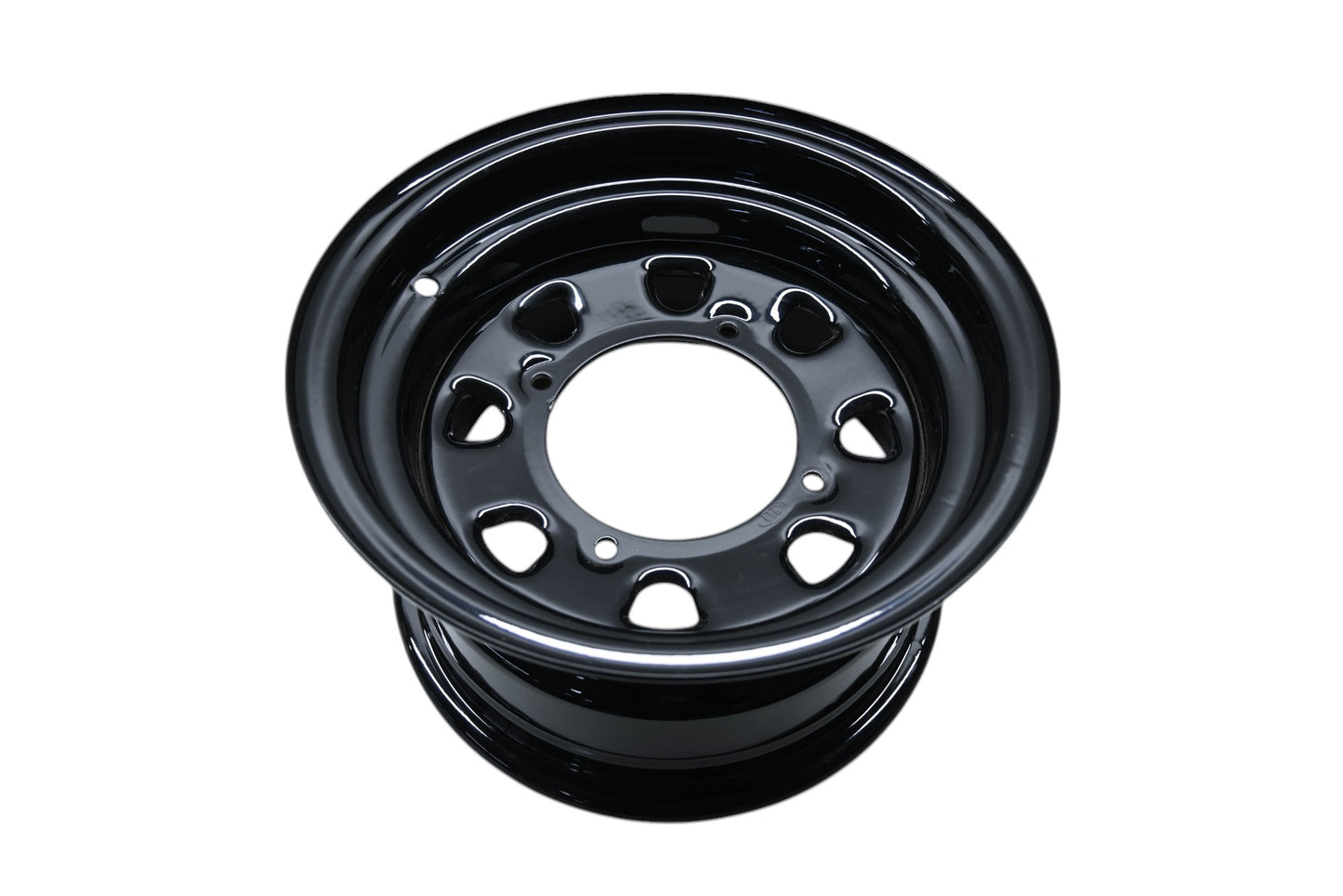 ITP 57-9227, 1225579014 Delta Black Steel Wheel 12x7 4+3 4/156 NOS