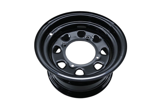 ITP 57-9227, 1225579014 Delta Black Steel Wheel 12x7 4+3 4/156 NOS