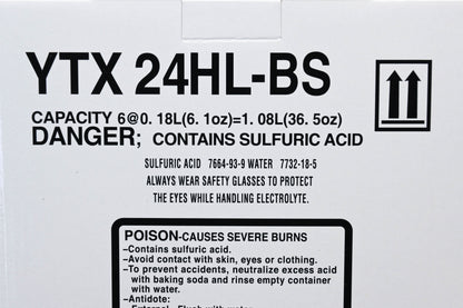 Yuasa YTX24HL-BS Battery Acid NOS