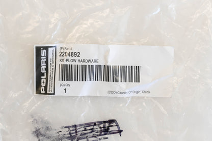 New OEM Polaris 2204892 Plow Hardware Kit NOS
