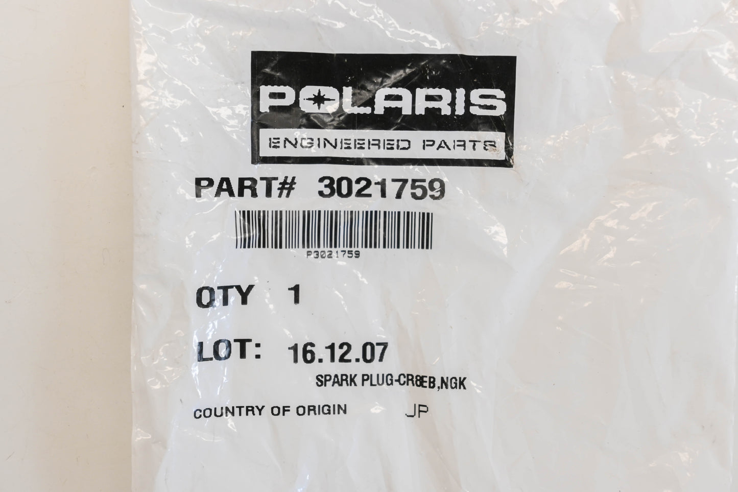 New OEM Polaris 3021759 NGK Spark Plug NOS
