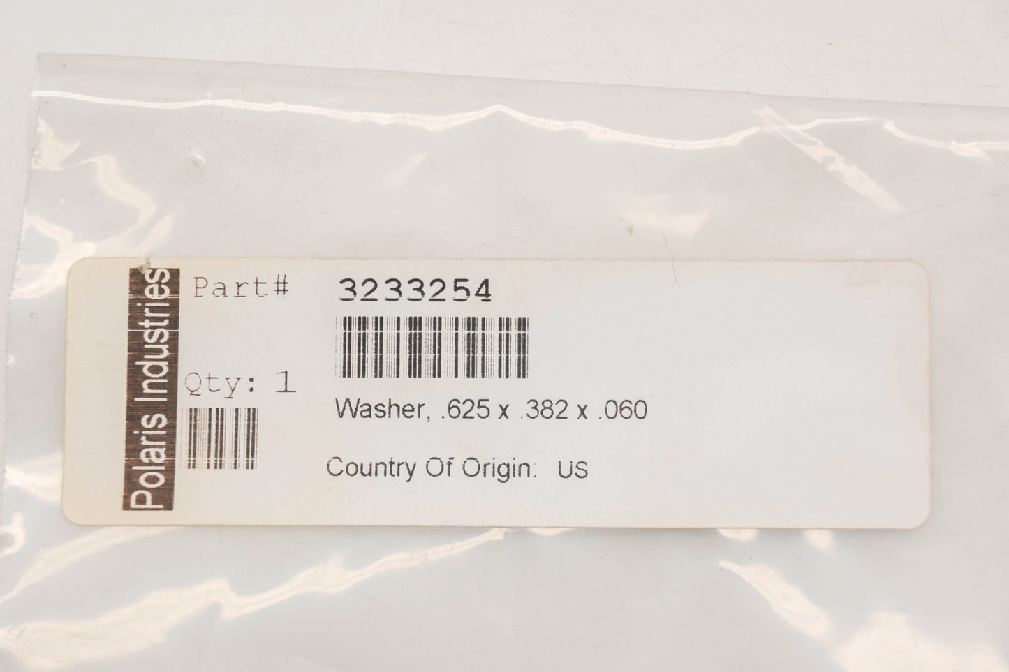 New OEM Polaris 3233254 Plug Washer NOS