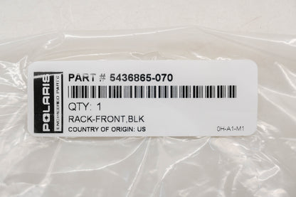 New OEM Polaris 5436865-070 Black Front Rack NOS