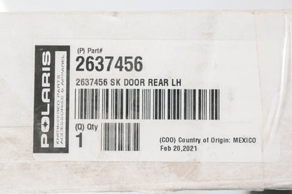 New OEM Polaris 2637456 Rear Left Canvas Door NOS