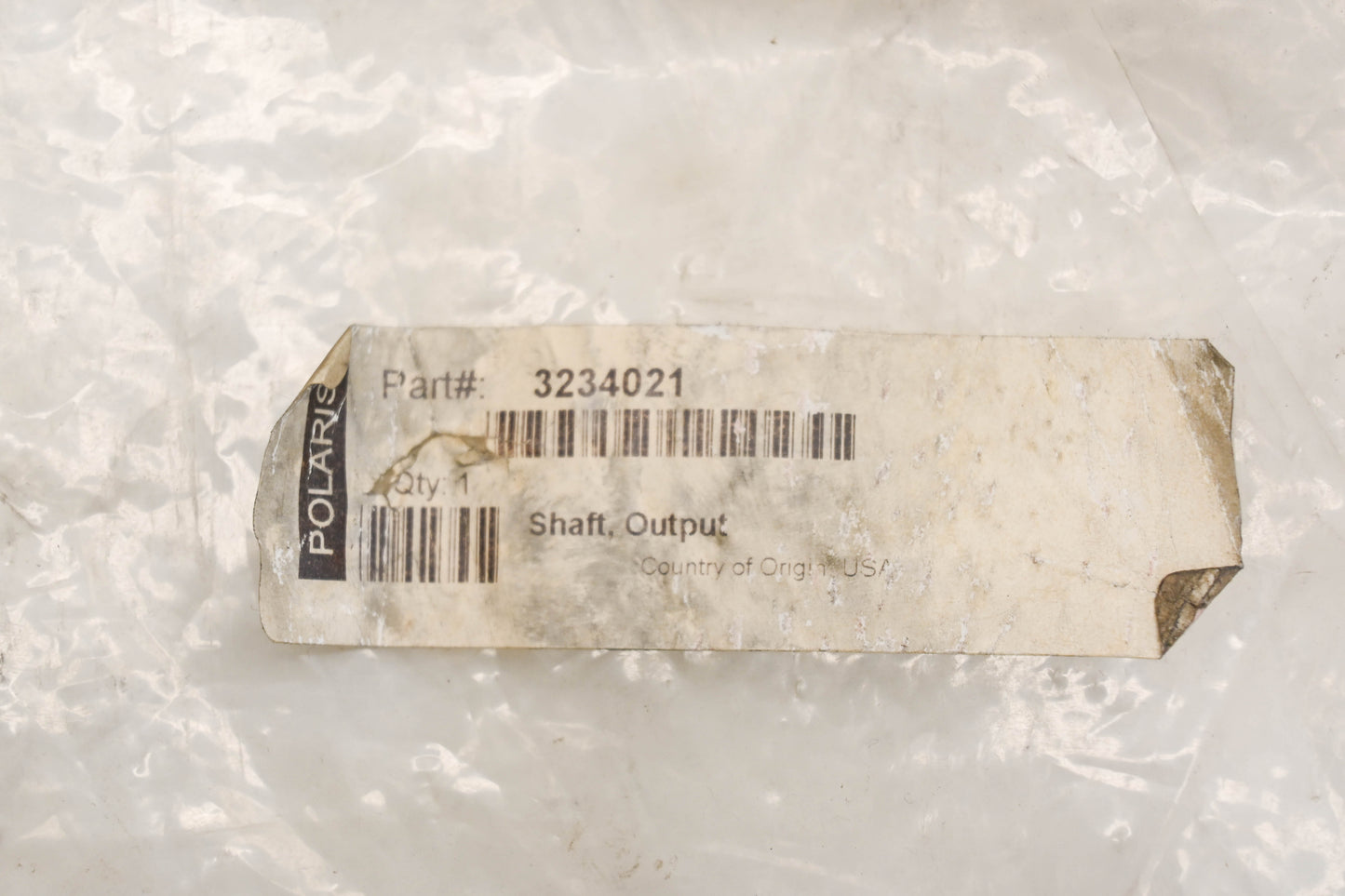 New OEM Polaris 3234021 Output Shaft NOS