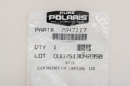 New OEM Polaris 7547117 Left Hand Threaded Nut NOS