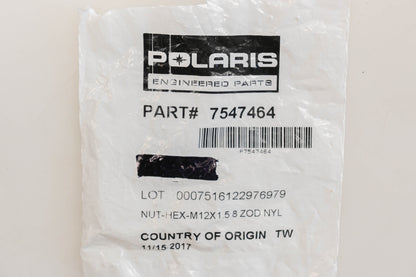 New OEM Polaris 7547464 Nylock Nuts Qty 2 NOS