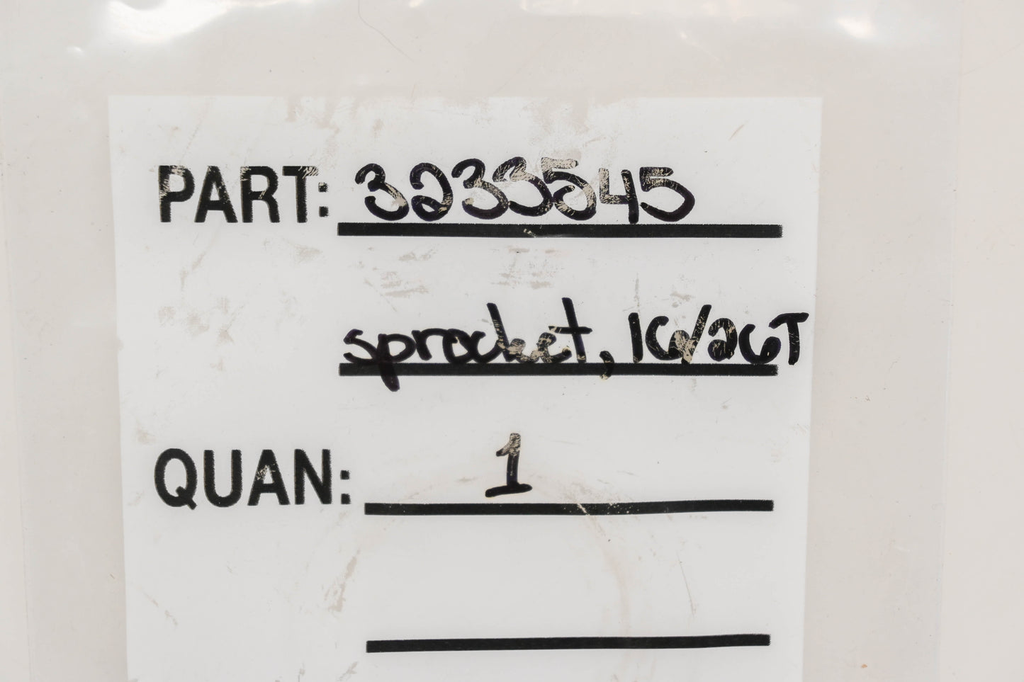 New OEM Polaris 3233545 16T 1/4W 26T Spline Sprocket NOS