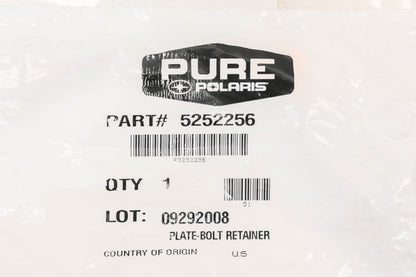 New OEM Polaris 5252256 Bolt Retainer Plate NOS