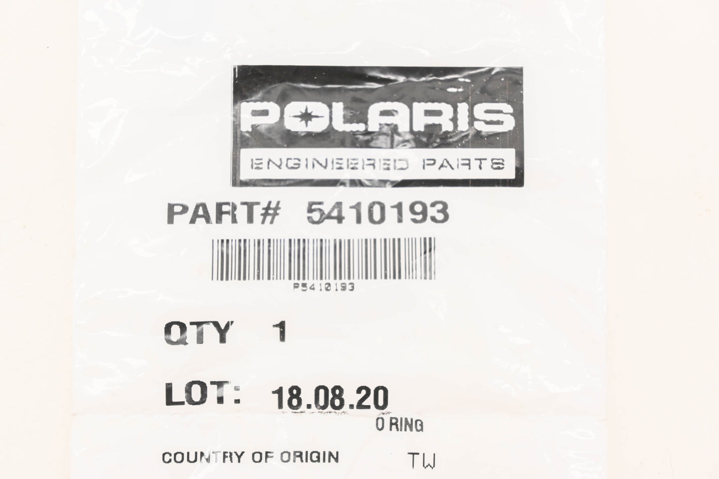 New OEM Polaris 5410193 O-Rings Qty 2 NOS