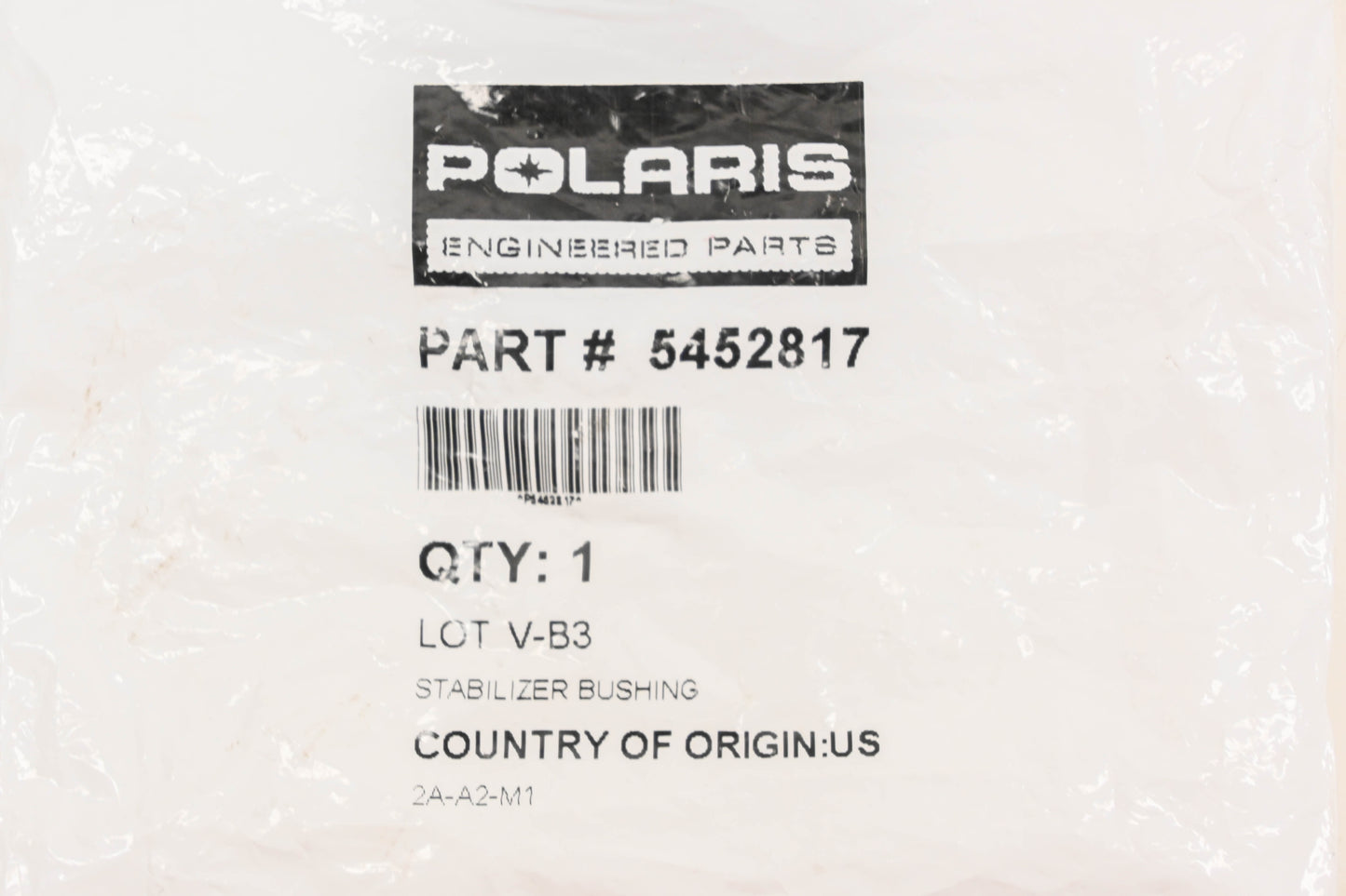 New OEM Polaris 5452817 Bushing Stabilizer NOS