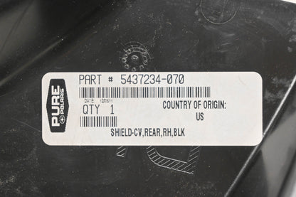 New OEM Polaris 5437234-070 Black Rear Right CV Axle Shield NOS