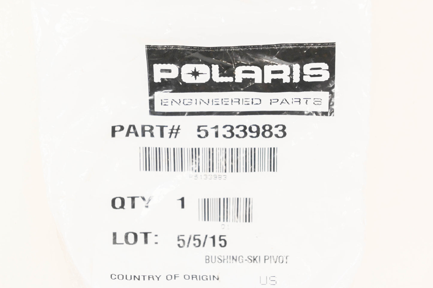 New OEM Polaris 5133983 Ski Pivot Bushing NOS