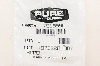 New OEM Polaris 7518640 Screw NOS