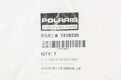 New OEM Polaris 7518526 Hex Flange Bolts Qty 2 NOS
