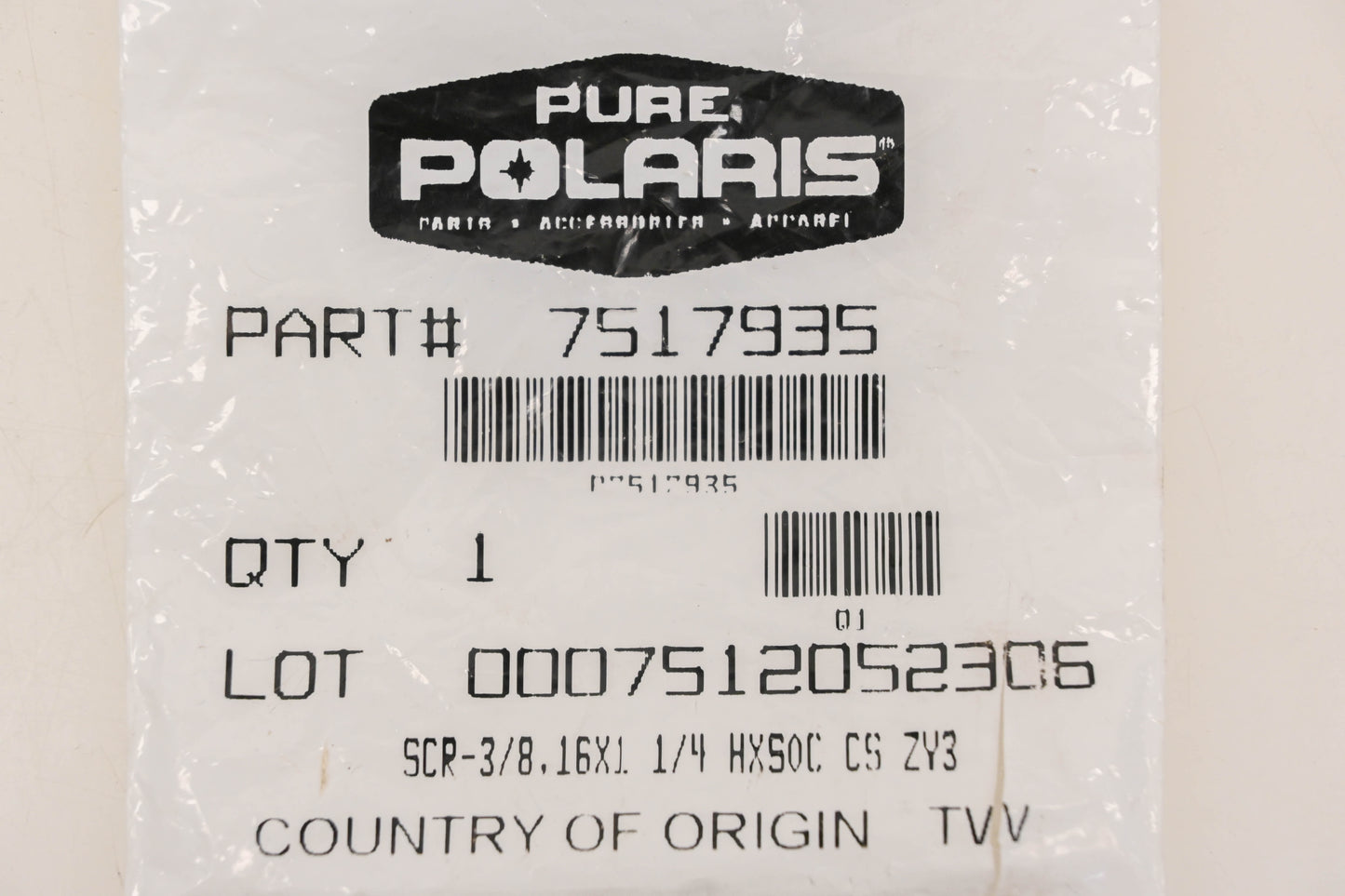 New OEM Polaris 7517935 Socket Screws Qty 2 NOS