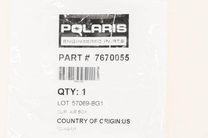 New OEM Polaris 7670055 Air Box Clips Qty 2 NOS