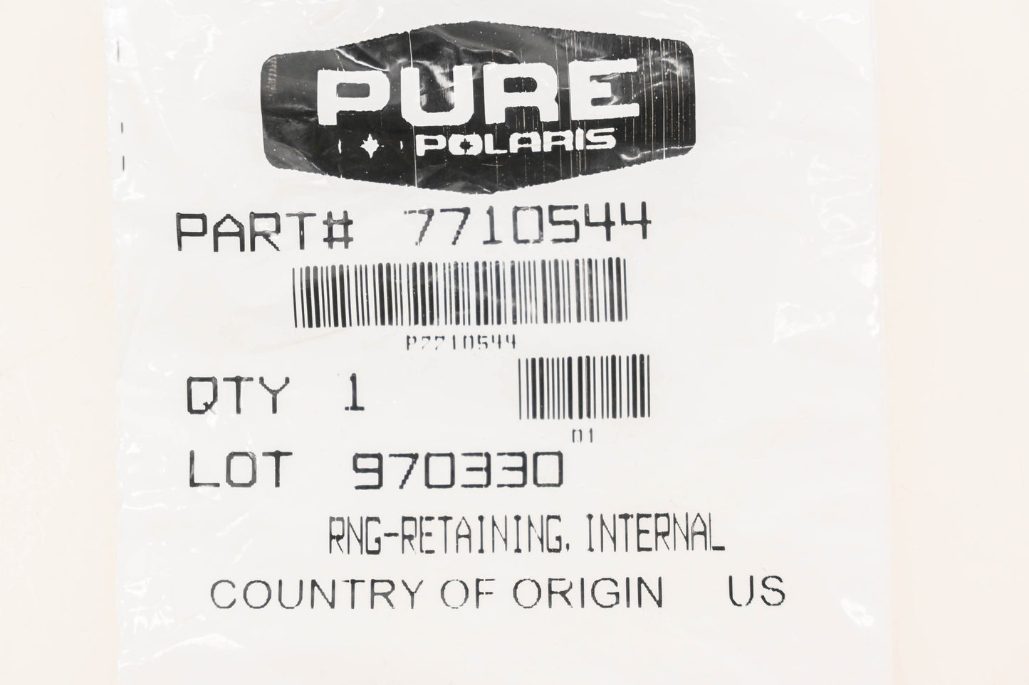 New OEM Polaris 7710544 Retaining Rings Qty 2 NOS