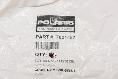 New OEM Polaris 7621467 Blind Rivets Qty 6 NOS