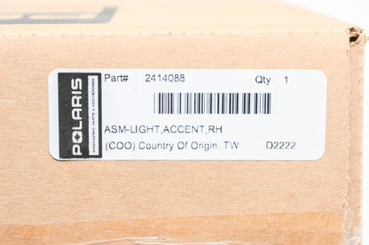 New OEM Polaris 2414088 Headlight Right Accent Light Assembly NOS