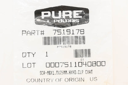 New OEM Polaris 7519178 Hex Flange Screw NOS
