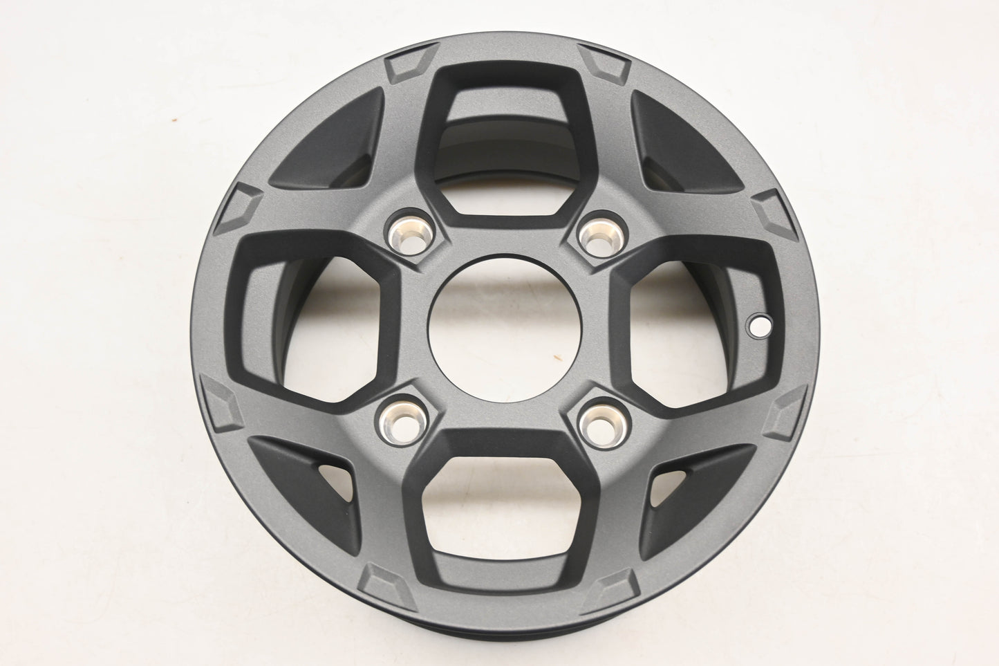 New OEM Polaris 1522230-655 Black Rear Wheel 12x6 Rim NOS