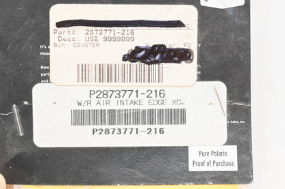 New OEM Polaris 2873771-216 Yellow Water Repellent Air Intake Pre-Filter Cover NOS