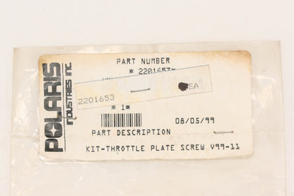 New OEM Polaris 2201653 Throttle Plate Screw Kit NOS