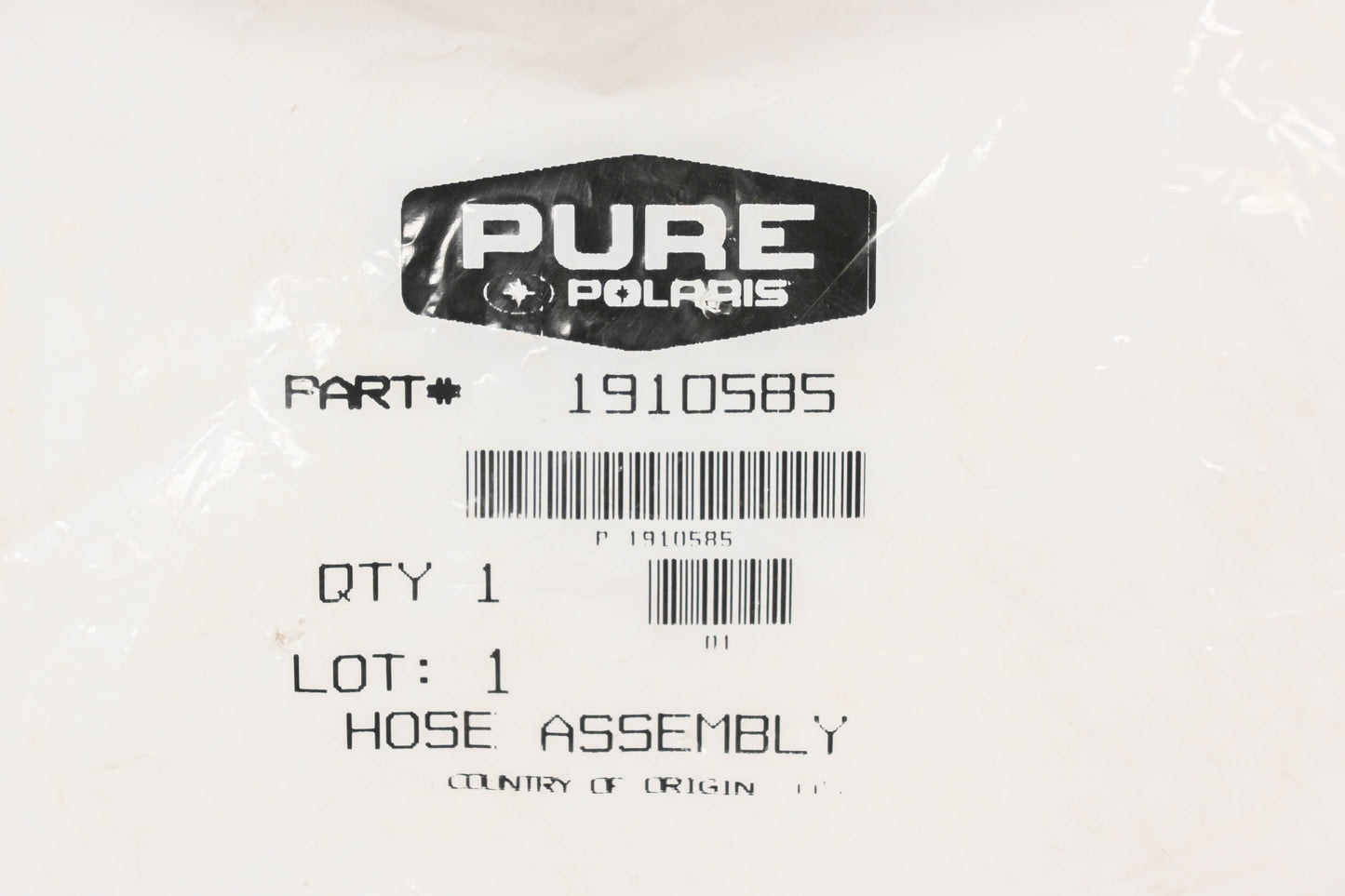 New OEM Polaris 1910585 Brake Line Hose NOS