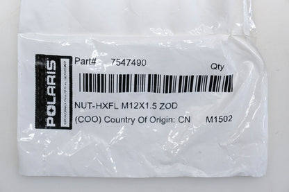 New OEM Polaris 7547490 Flange Nut NOS