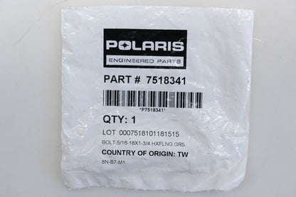 New OEM Polaris 7518341 Hex Head Flange Bolts Qty 3 NOS