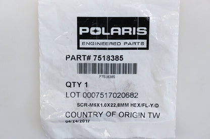 New OEM Polaris 7518385 Hex Head Flange Screw NOS