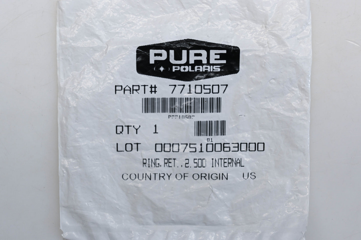 New OEM Polaris 7710507 Retaining Ring NOS