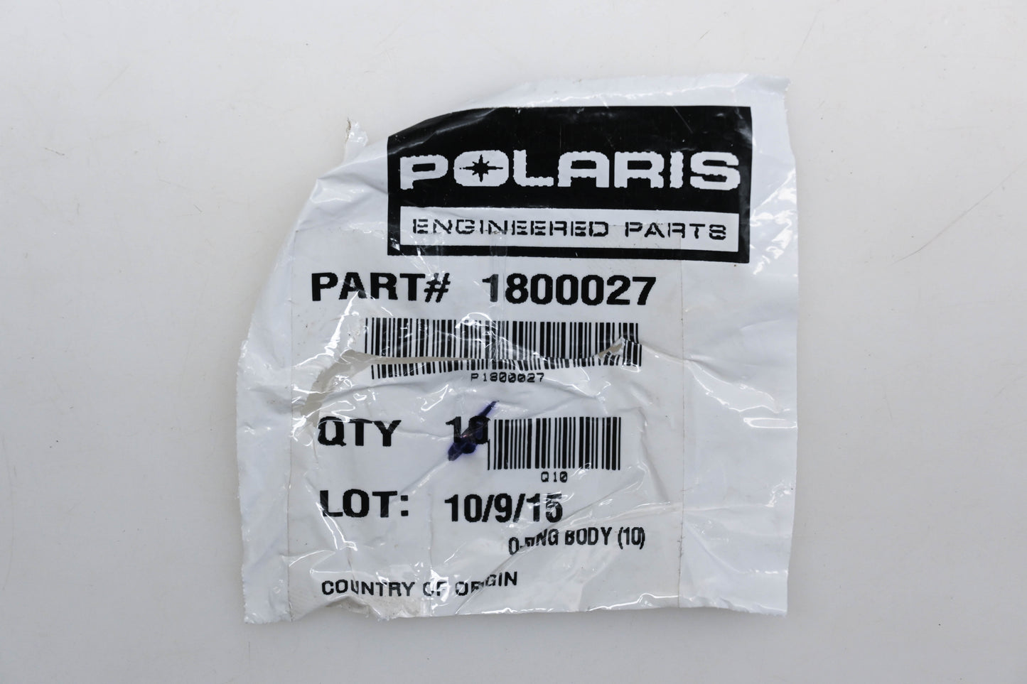 New OEM Polaris 1800027 O-Ring Qty 4 NOS